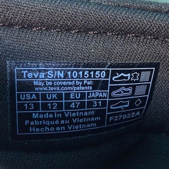 Teva Langdon Slides Mens Size 13 Brown Waterproof Leather Comfort Slip On 101515 main image 8